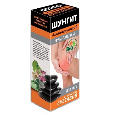 «Шунгит» крем-бальзам для тела в области суставов активирующий